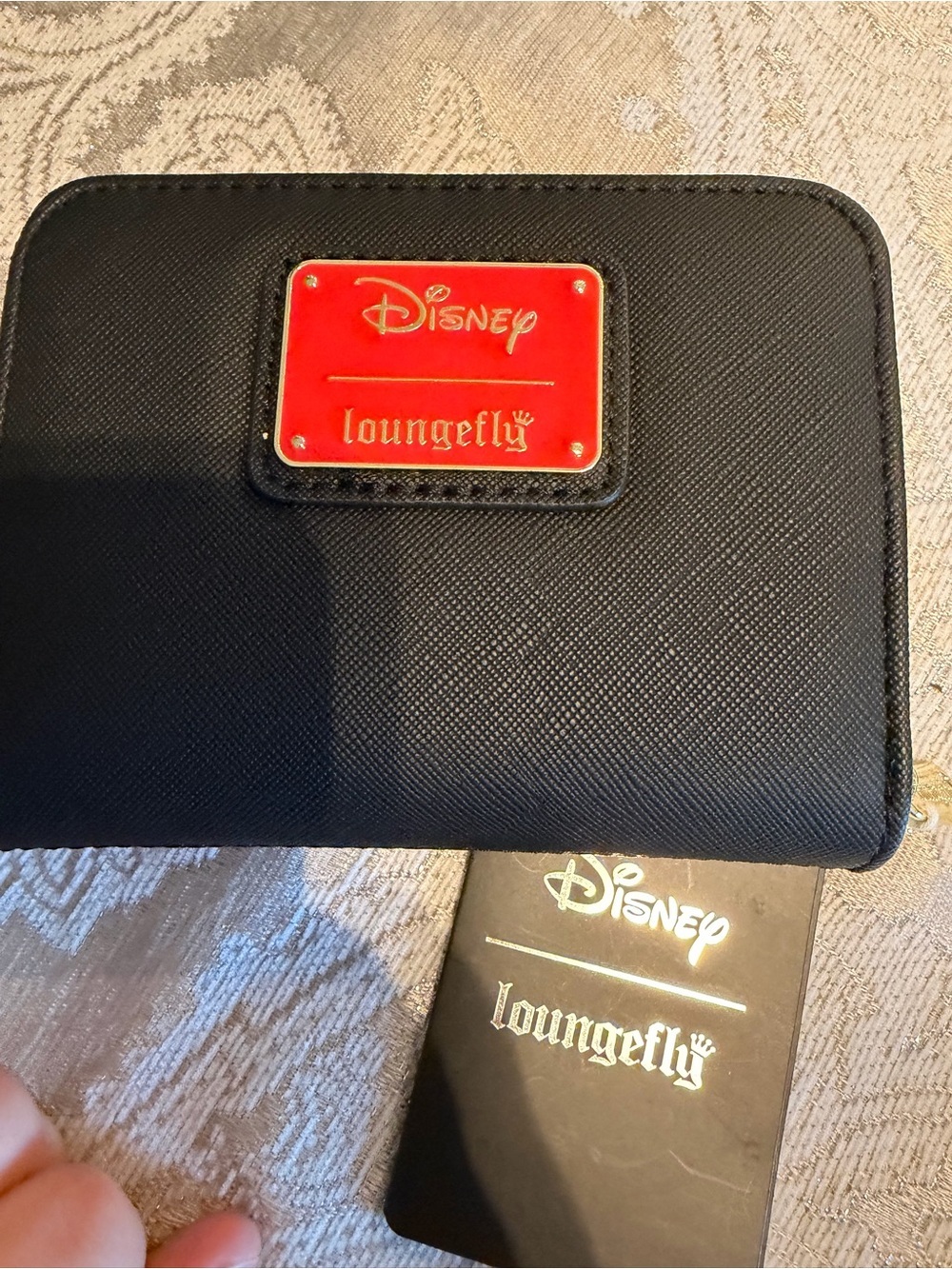Loungefly Disney Red and Black Classic Characters Trifold Wallet - Picture 2 of 5
